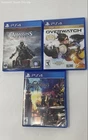 Lot Of 3 Pcs Assorted Sony PlayStation 4 Mixed Variety ESRB Rated Video Games