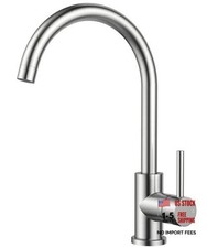 Kitchen Faucet, Brushed Nickel Commercial Modern Single Handle Stainless Steel