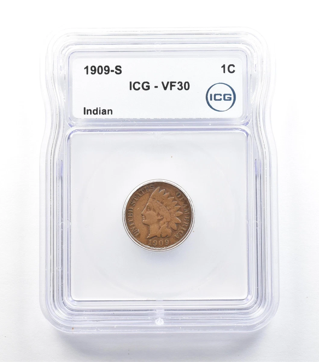 Circulated ICG Certified Indian Head US Small Cents (1859-1909