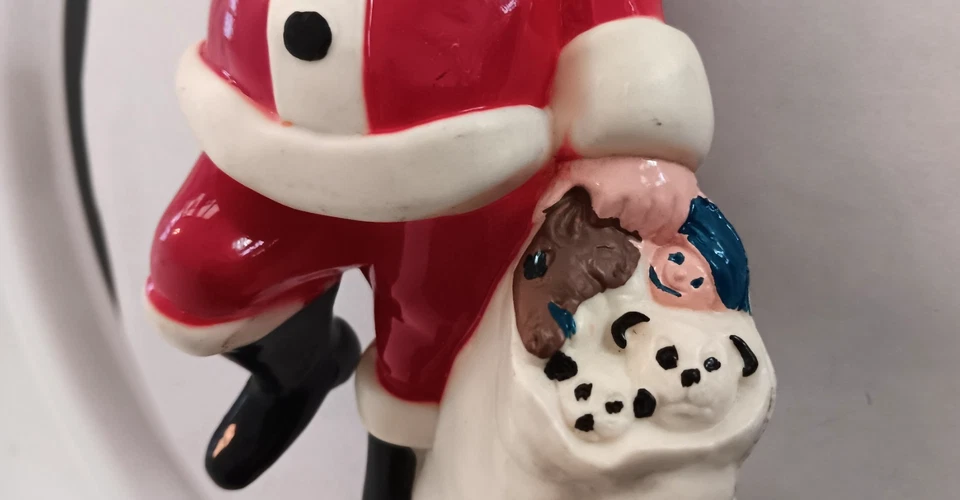 Vintage Wilton 5" Santa Claus Christmas Figure Cake Topper Toy Sack 1978 - Image 4 of 4