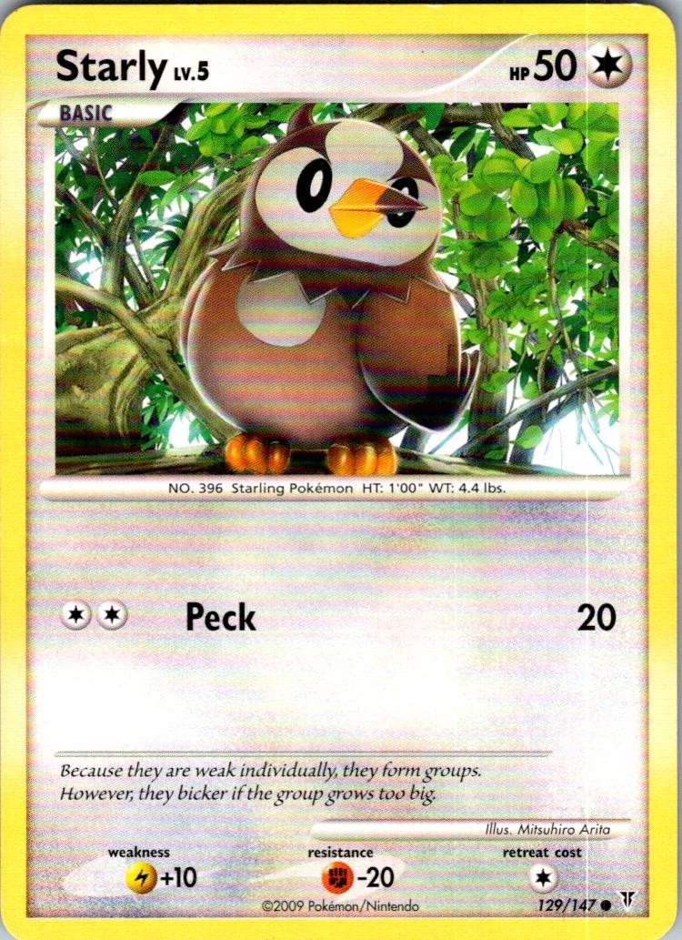 Starly 129/147 Common Supreme Victors Pokemon Lightly Played