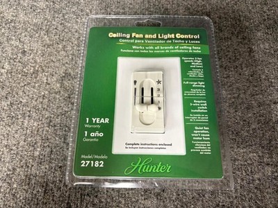 Hunter Ceiling Fan And Light 3 Speed Control Model 27182 - New Sealed