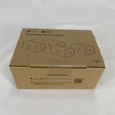 4 PACK TP Link KASA Smart Wifi Plug Mini Outlet Block WHITE HS103P4 3.8 120V NEW