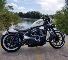 Custom Exhaust Scrambler-Style Fits Harley EVO Sportster 883/1200 (1986-2003)
