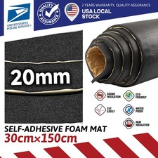 12" x 59" Black High Density Upholstery Foam Couch Mat Replacement Padding 4/5"