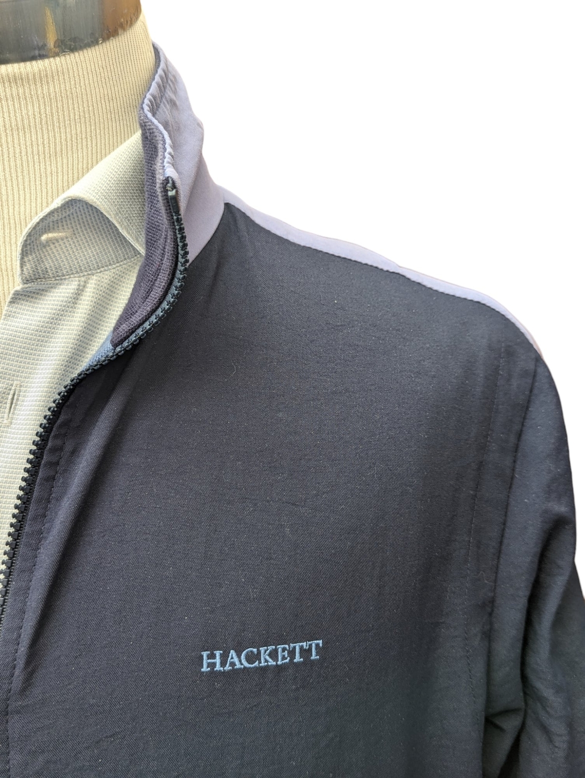 Hackett Reversible Jacket M/L Navy Periwinkle Blu… - image 3