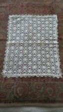 Antique Lace and Crochet DOILY, Rectangle, Cream, 15-1/2" by 19-1/2"