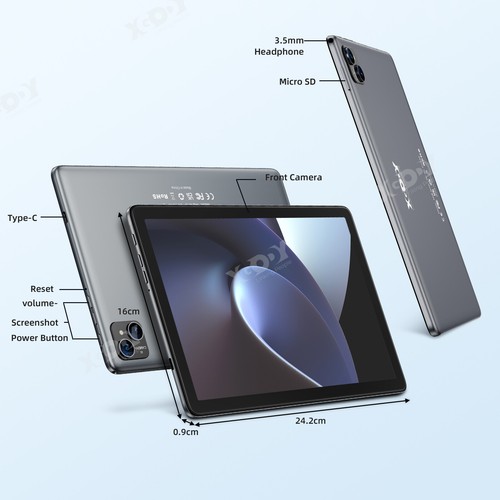 10.1" WIFI Tablet Android 13 HD 256GB Tablet Pad Octa-core Netflix Dual Camera - Picture 12 of 13