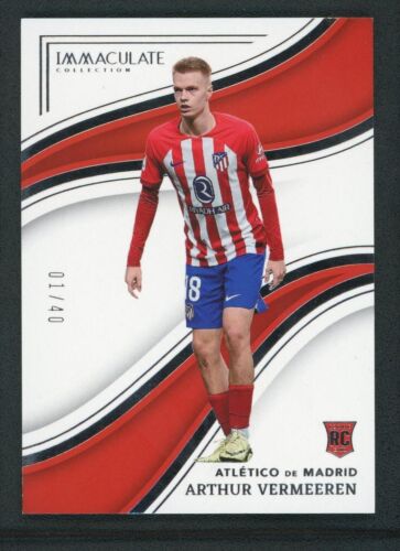 2023-24 ARTHUR VERMEEREN 01/40 PANINI IMMACULATE COLLECTION ROOKIE RC #54