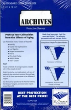 50 E. Gerber Archives 4 Mil Mylar Standard Comic Book Sleeves 725R