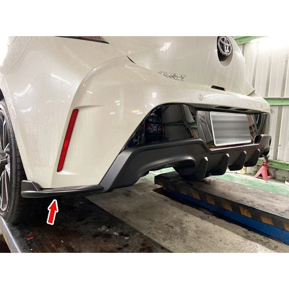 Unpainted ABS For TOYOTA Corolla Auris Hatchback NEW Rear Bumper Lip Splitter Foto 4 de 4