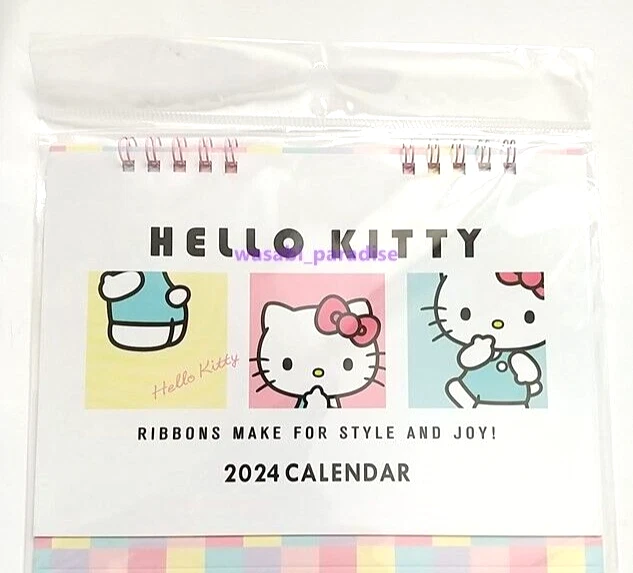 Hello Kitty Sanrio Desk Calendar Ring calendar 2024 NEW | eBay