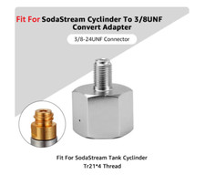 1X Convert Adapter Homebrew Beer Fit For SodaStream Cylinder TR21*4 To 3/8-24UNF