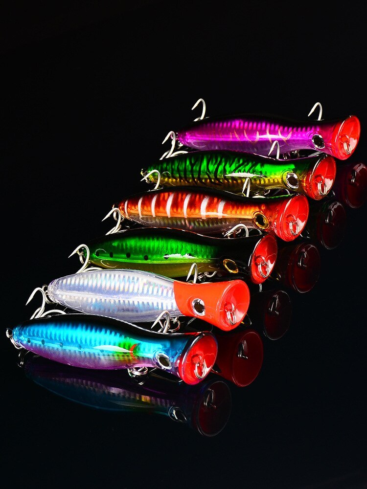 6PCS Fishing Lures 42.5g Topwater Popper Bait Hard Artificial Wobbler Swimbait - Image 11
