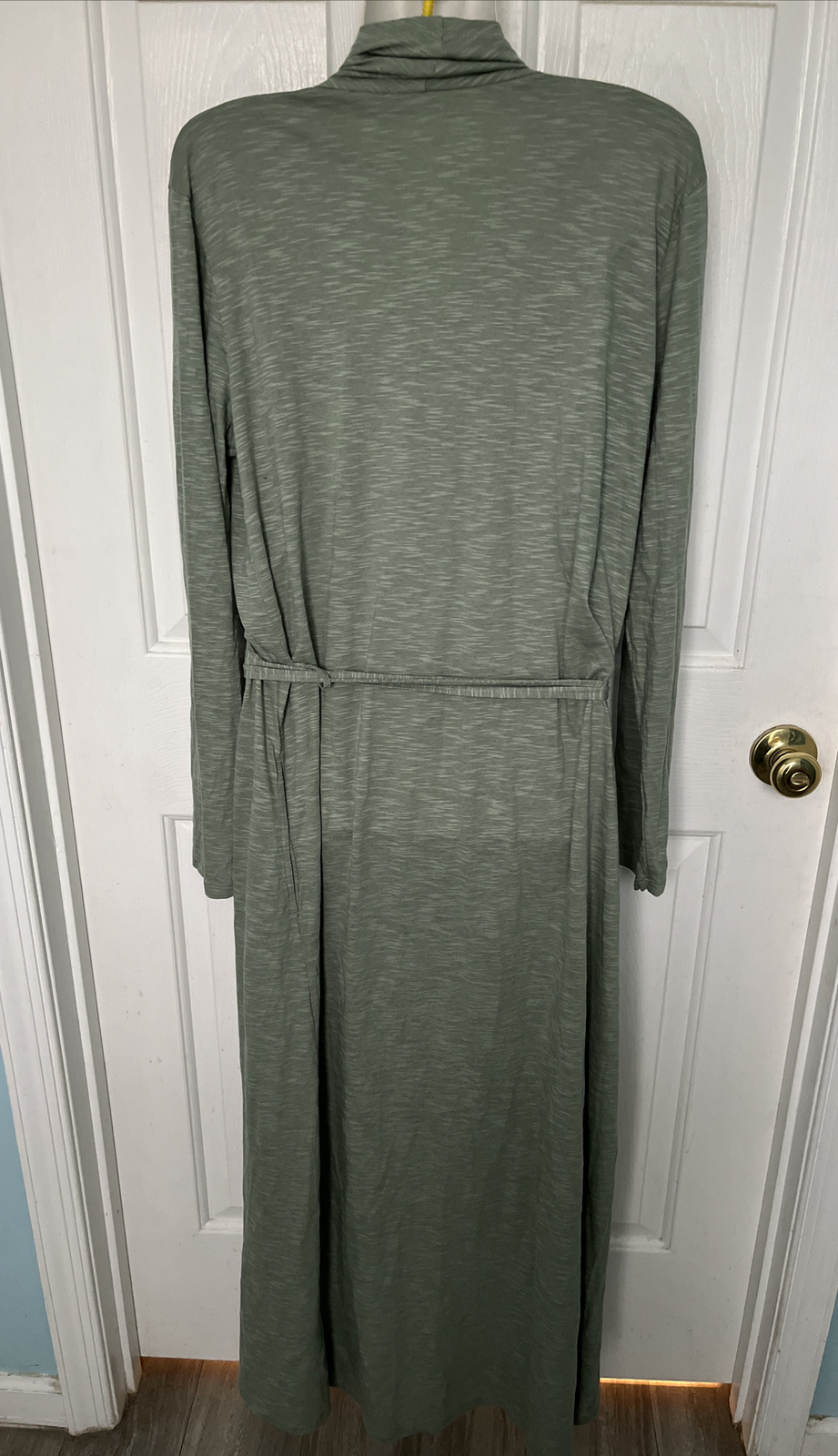 Hill Long Robe Small Sage Green Belted Gem