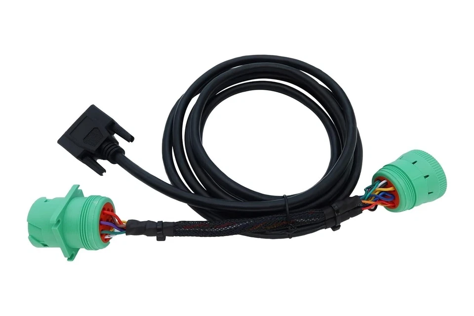 DB15 to Green Type 2 J1939 Male and Female Splitter Y Cable for Truck Freightlin - Image 4 of 4