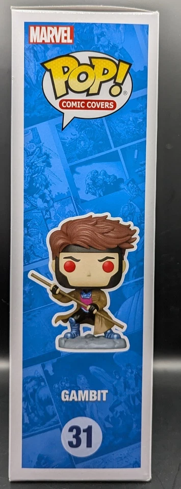 Funko Pop! Comic Cover No. 31: Marvel X-Men #1 Gambit PX Vinyl Figure - Bild 4 von 4