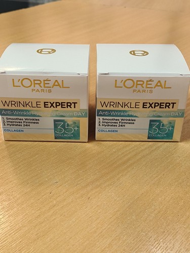 2x L'Oreal Paris Wrinkle Expert 35+ Collagen Day Cream - 50ml | Hydrates 24H New - Picture 5 of 6