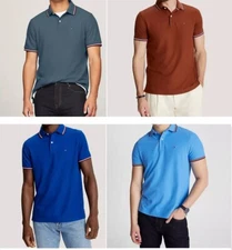 NWT Men's Tommy Hilfiger Short-Sleeve Wicking Performance Pique Polo Shirt 