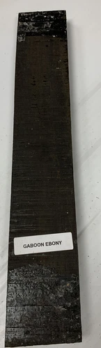 2 Pack, Gaboon Ebony Guitar Fingerboard/Fretboard Wood Blank 16" x 1" x 3/8"