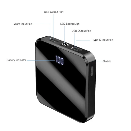 2USB Power Bank 1000000mah Portable External Battery Backup Charger Fast Charge