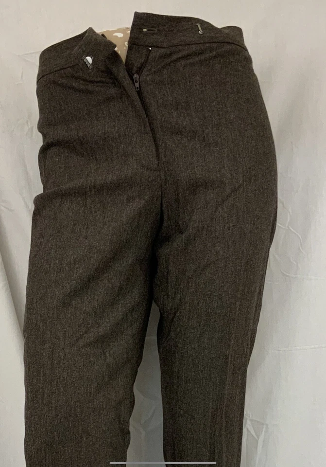 Etcetera брюки размер 2 коричневый вискозы шерсти эластичной загрузки Гонконг EUC YGI T1-213 - Изображение 3 из 4