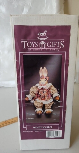 Vintage Wendy Wabbit 1993 Bunny Rabbit House of Lloyd Porcelain Toys ...