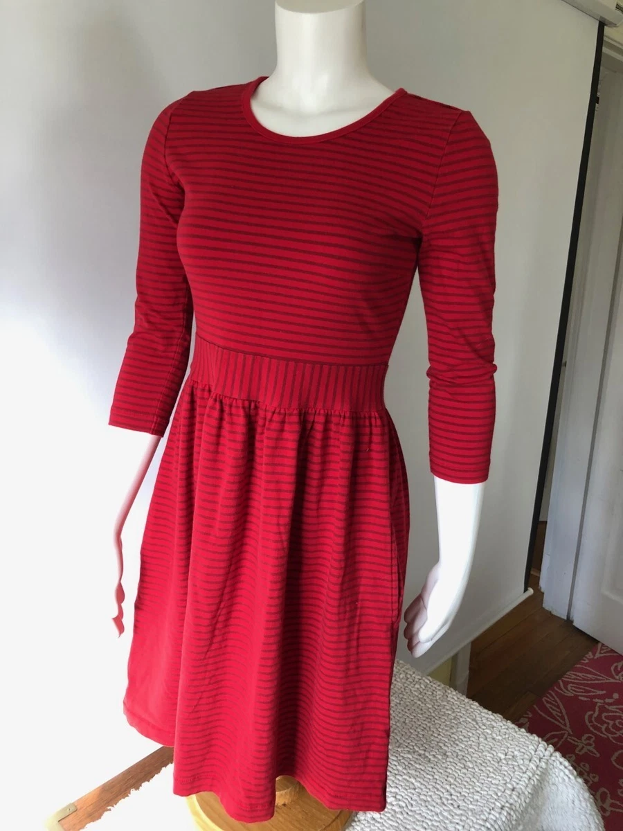 Barely Worn LOVE HANNA Striped Knit Stretch Cotton 3 4 Sleeve