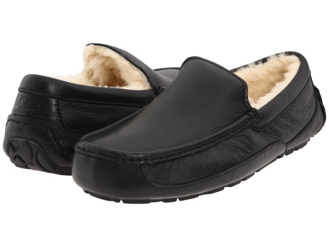 Men UGG Australia Ascot Leather SLIPPER 
