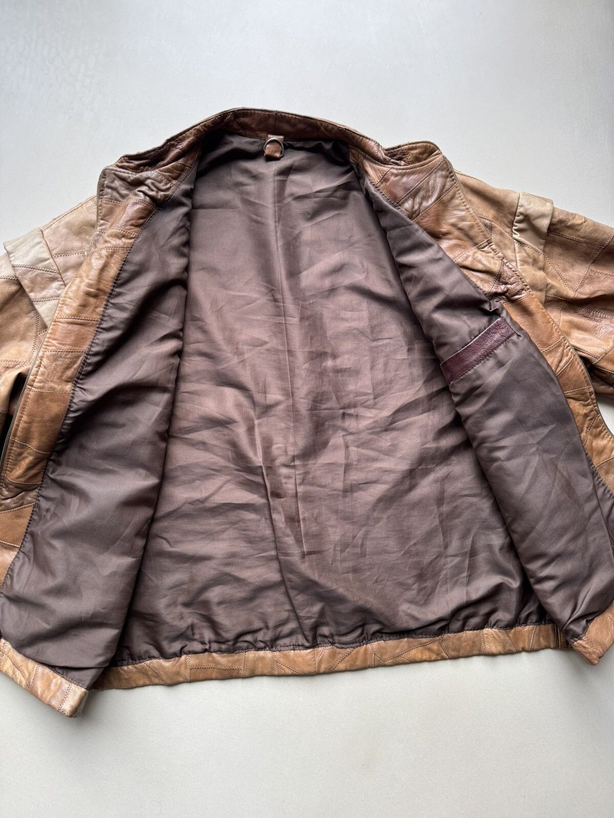Vintage 90’s Patchwork Leather Jacket Margiela vi… - image 11