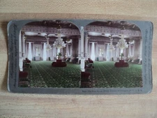 STEREOVIEW Card KEYSTONE #8035 The EAST ROOM in the WHITE HOUSE Washington D.C.