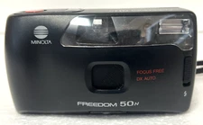 Minolta Freedom 50N Auto Point Film Camera ~ TESTED & Working