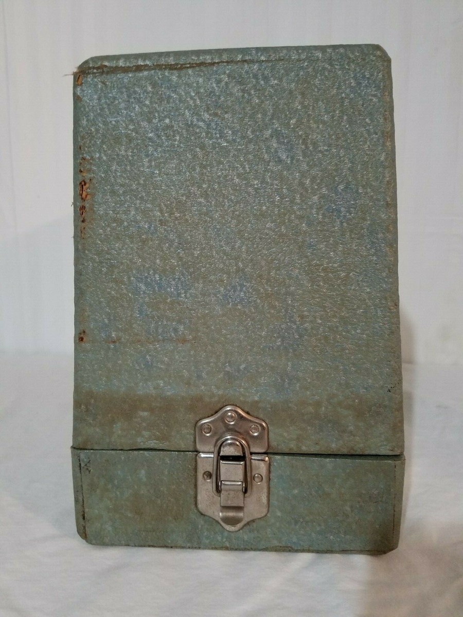 Vintage Collectors White Japan Rotary Sewing Machine E-6354 Teal