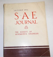 S.A.E  Journal  Society Of Automobile Engineers October 1936  Vol.39  100614lm-e
