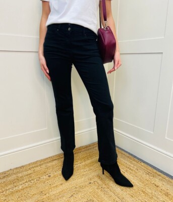 Ex Next Damen LIFT SLIM & SHAPE BOOTCUT JEANS HIGH RISE blau marine schwarz SEKUNDEN