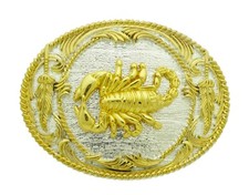 Scorpion Zodiac Belt Buckle Western Cowboy Texas Rodeo Costume Unisex Fashion