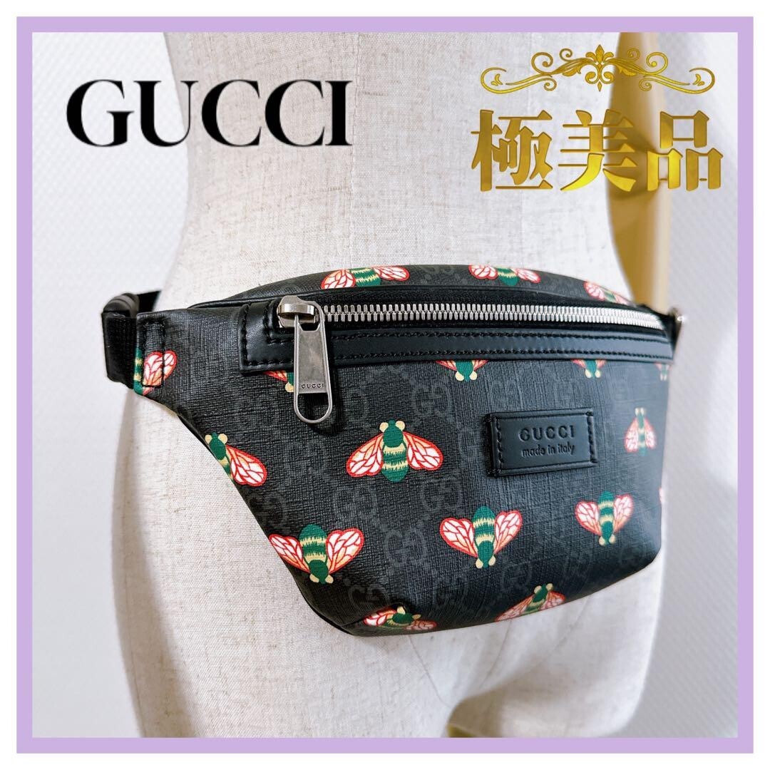 New Authentic Gucci 675181 Bestiary Bee GG Supreme Belt Bag New Authentic Gucci 675181 Bestiary Bee GG Supreme Belt Bag