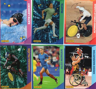2024 McDonalds Panini Family Paris Olympics Sticker - Base & Hologram - You Pick