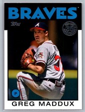 2021 Topps Update #86B-41 Greg Maddux 1986 Topps Baseball 35th Anniversary Blue