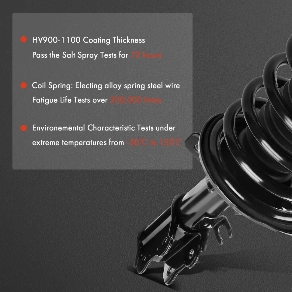 2x Conjunto completo de puntal y bobina delantero izquierdo y derecho para Kia Spectra 2001-2004 Foto 4 de 4