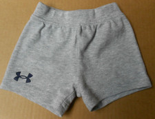 UNDER ARMOUR Toddler Boys 0-3M Gray Cotton Blend Shorts