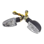 Lakota Clear Black Universal Light Motorcycle LED Stalk Turn Signal Marker