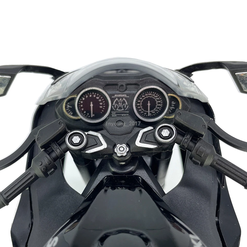 1:9 Suzuki Hayabusa Motorcycle Model Diecast Toy Car Boys Toys Kids Gifts Black - Image 4 of 4