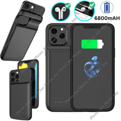 External Battery Charger Case Power Bank Cover For iPhone 13 12 11 Pro Max XR XS