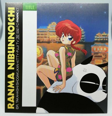Ranma 1/2 010 Cassette tape index card Rumiko Takahashi MOVIC SHOGAKUKAN FUJI