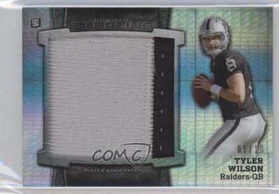 2013 Bowman Sterling Prism Refractor 1/10 Tyler Wilson Jumbo Patch RC b9e