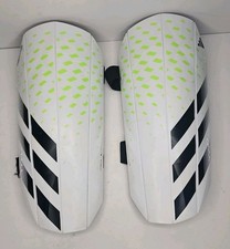 Adidas Predator Shin Guards Youth Small White Black Green Soccer Guards S