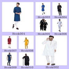 Mens Kurta only Fancy Kurta Cotton Dress Mens Shirt Plain Top Tonic Mens Shirt