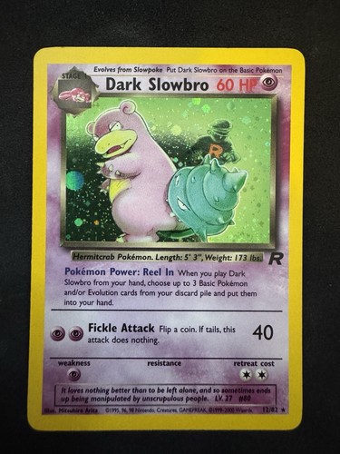 LP - Dunkles Slowbro 12/82 Holo Rare Team Rocket Pokemon Karte WOTC (20)