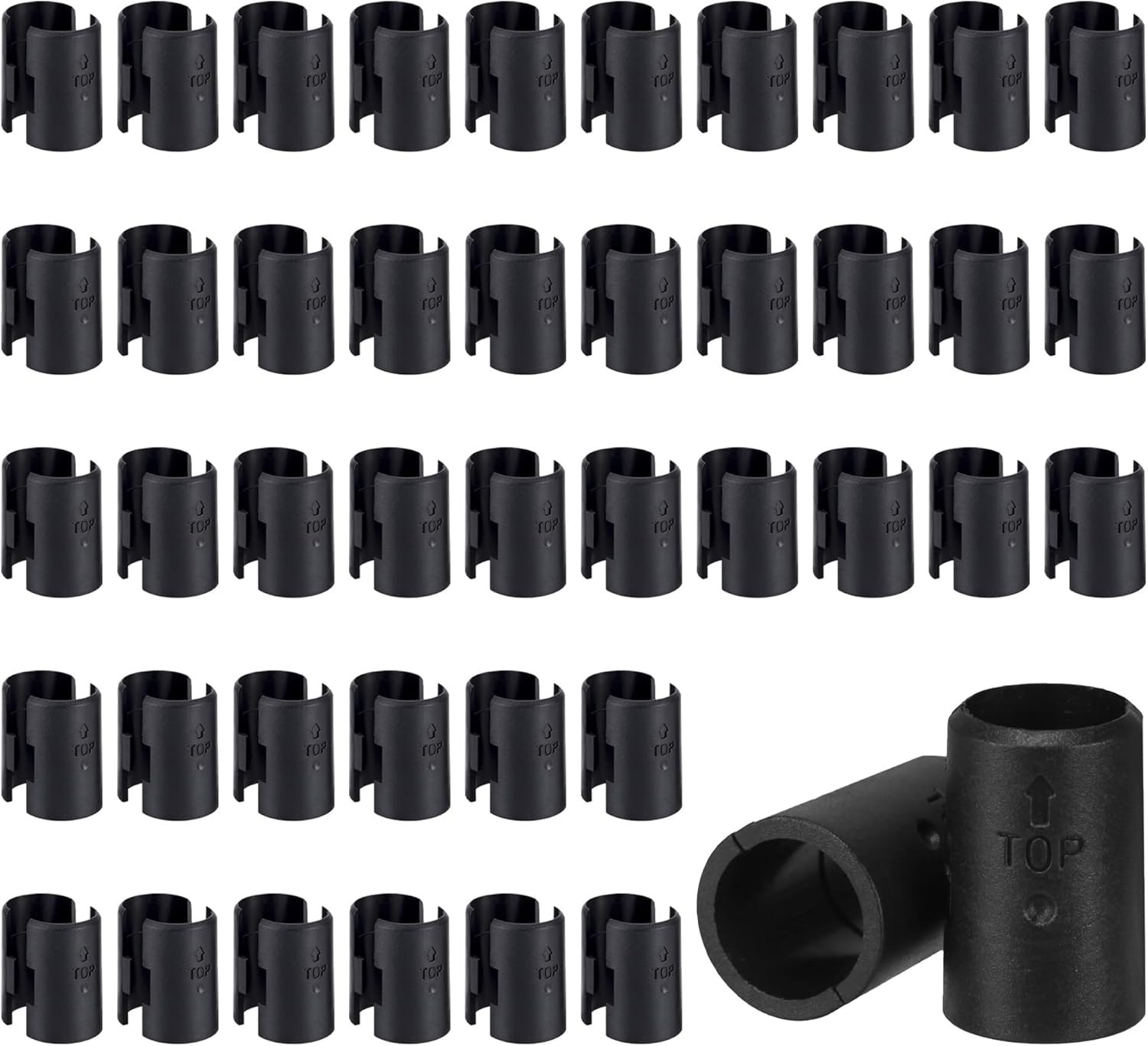 Wire Shelf Clips,40-Packs Shelving Lock Clips for 1" Post Shelf Lock Clips Repla